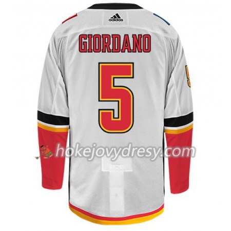 Pánské Hokejový Dres Calgary Flames MARK GIORDANO 5 Adidas Bílá Authentic